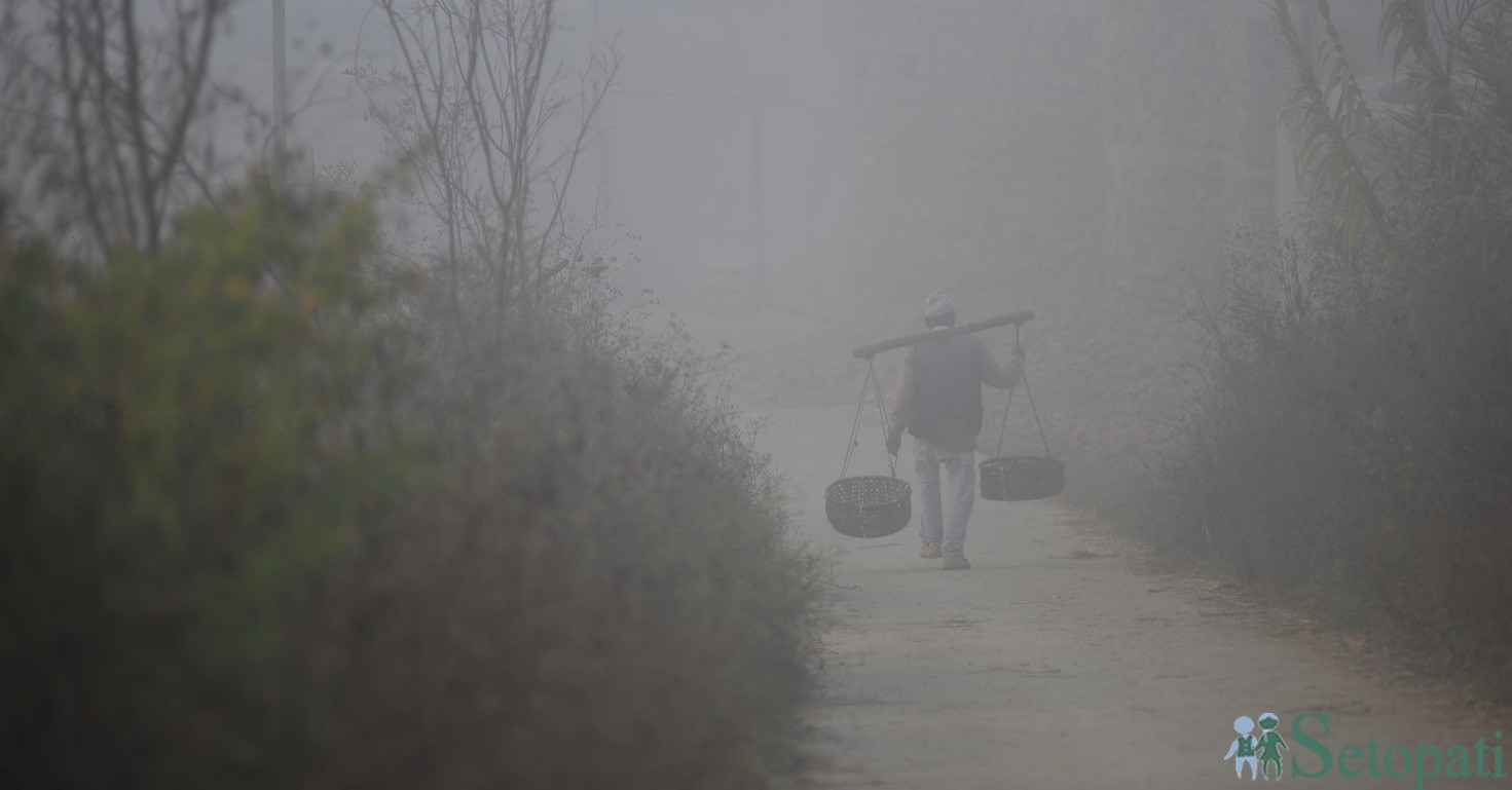 विस्तारै चिसो हुन थालेको काठमाडौंको यो मौसममा दसैंको बासना छ। सबै तस्बिर: नारायण महर्जन/सेतोपाटी