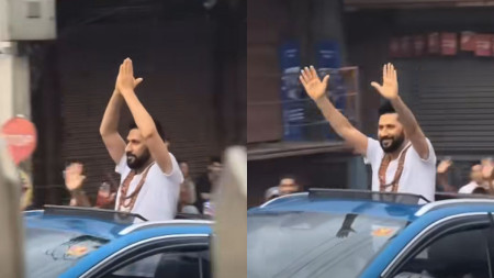 जेनजी प्रदर्शनका क्रममा नख्खु कारगारबाट छुटेपछि रवि लामिछाने। तस्बिरः सामाजिक सञ्जालमा सार्वजनिक भिडिओको स्क्रिनसट।