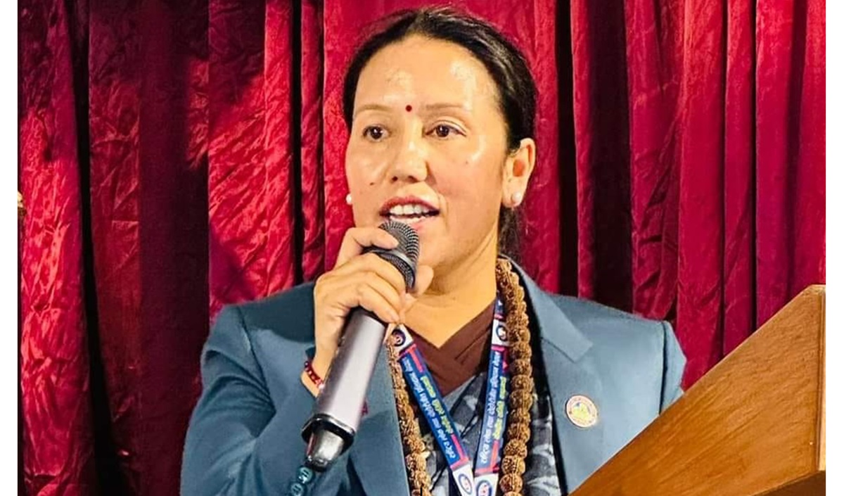 प्रतिष्ठान केन्द्रीय अध्यक्ष रीता थापा मगर। -फाइल तस्बिर