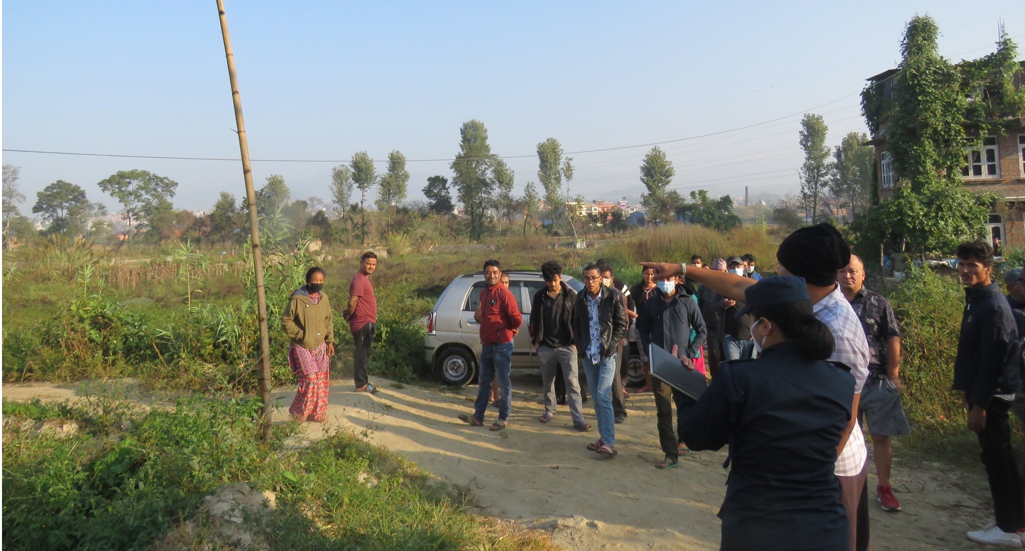 घटनास्थलको तस्बिर