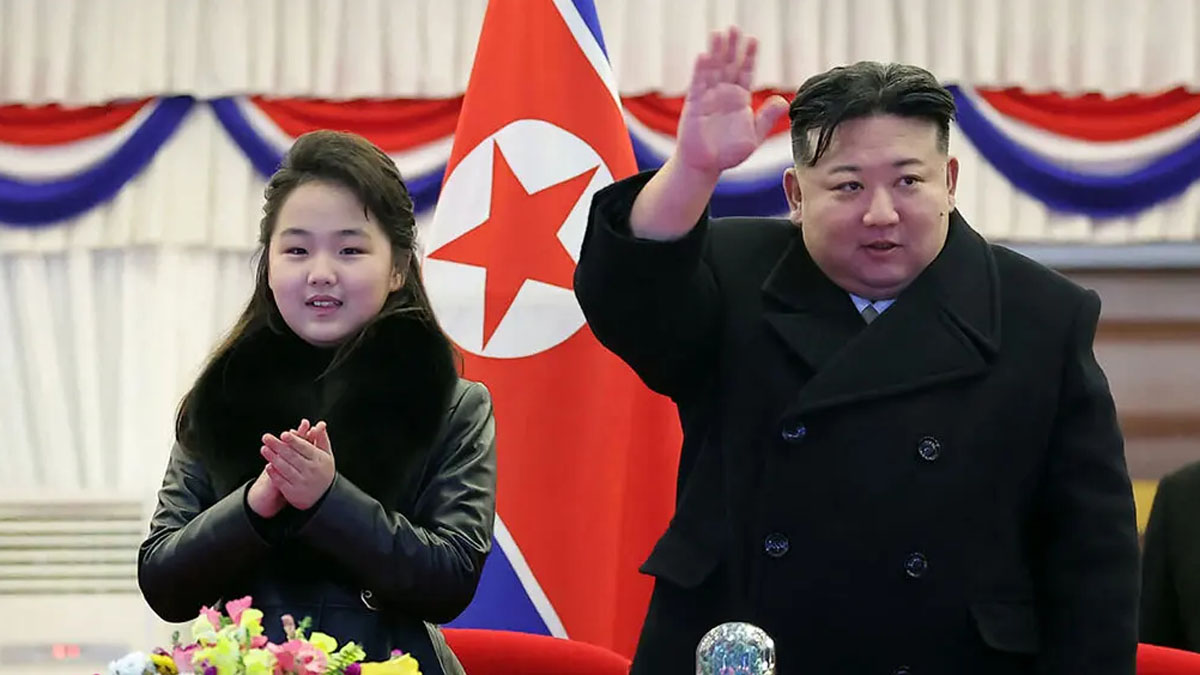 कोरियाको केन्द्रीय समाचार संस्थाले किमकी छोरी भनी सार्वजनिक गरेको फोटो। तस्बिरः द न्युयोर्क टाइम्स